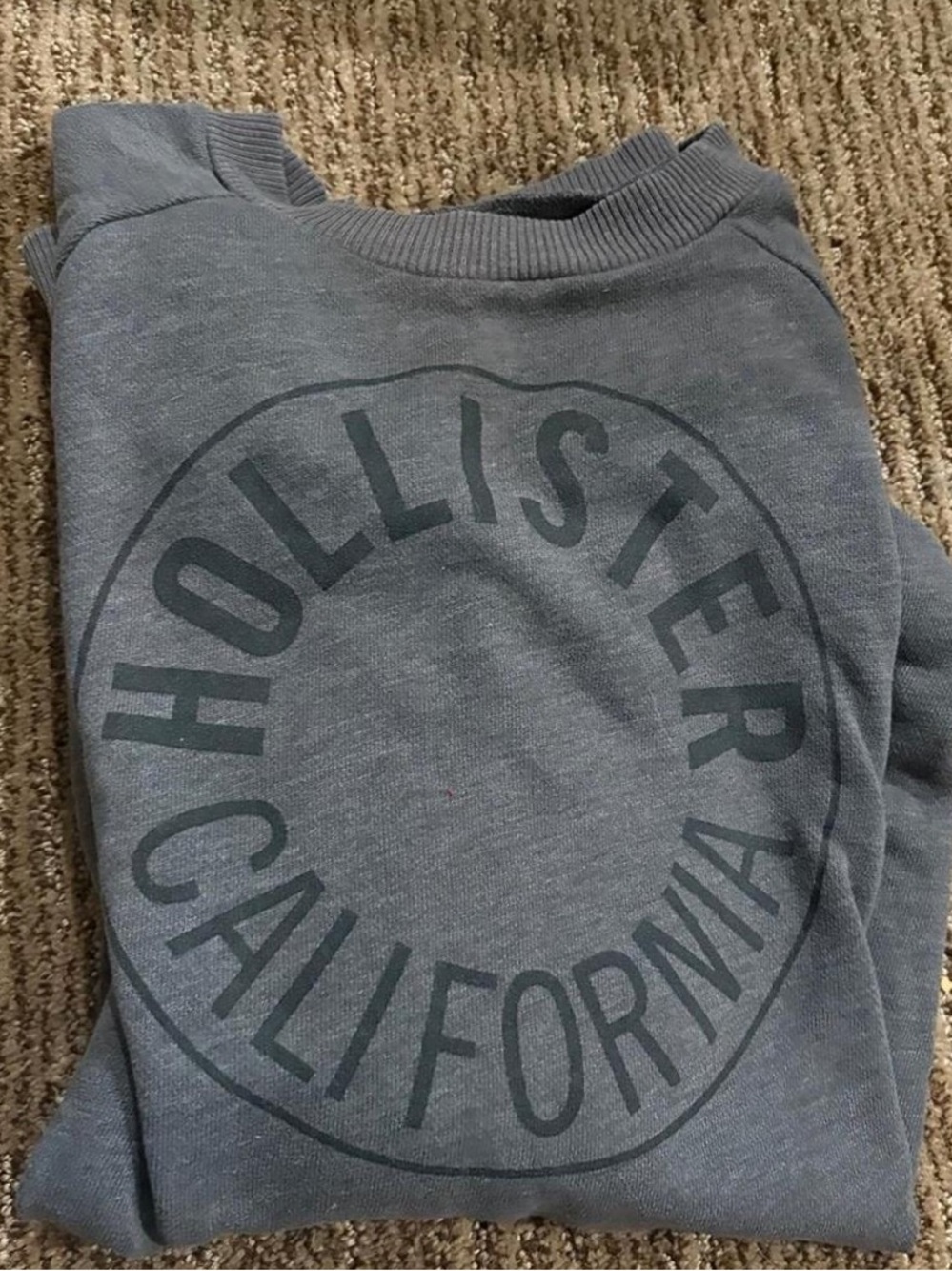 Hollister Gray Logo Pullover Sweater